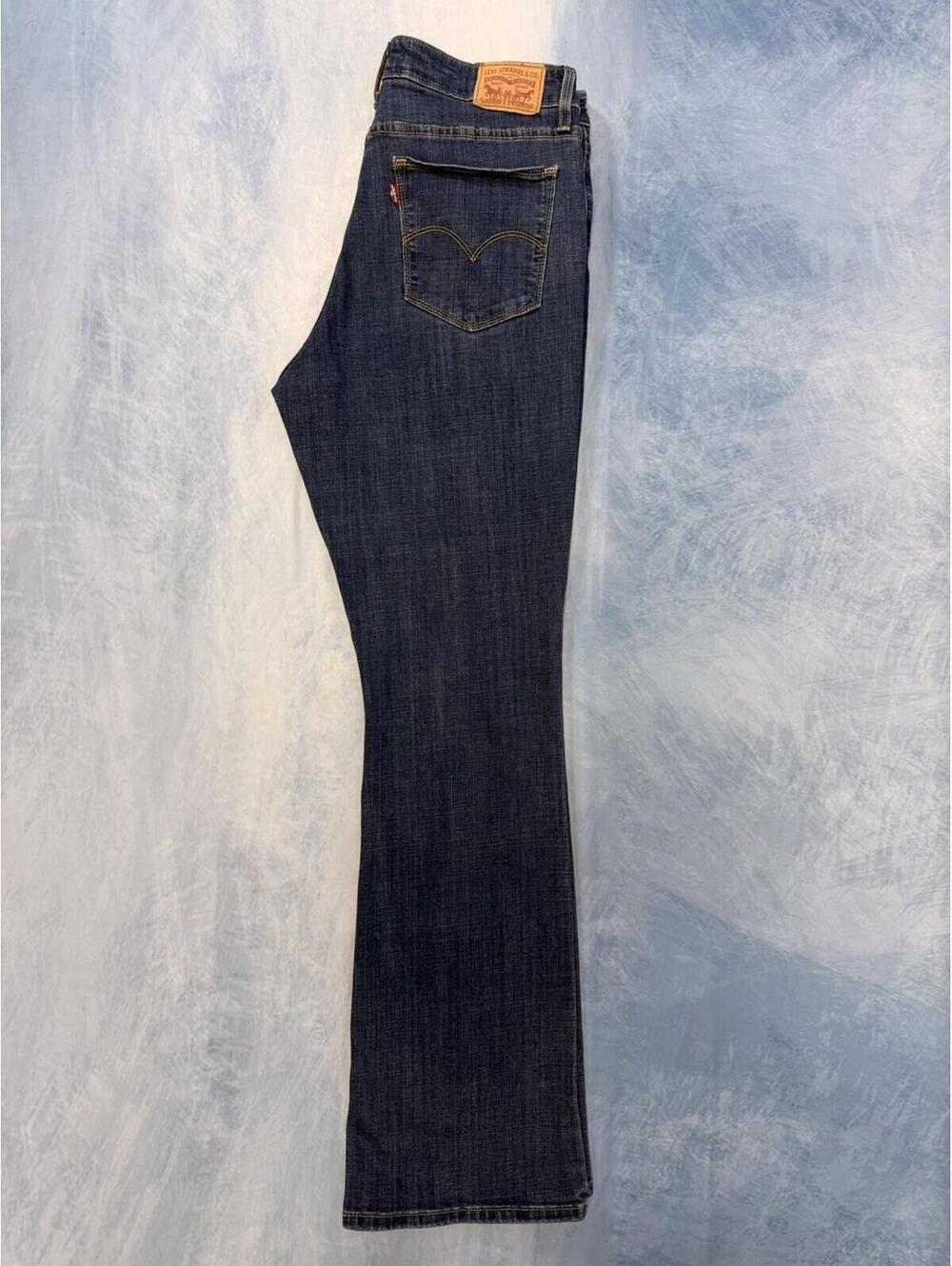 Levis 725 High Rise Bootcut Jeans 32 Women's Dark Blue Wash Size 32 - Picture 5 of 16